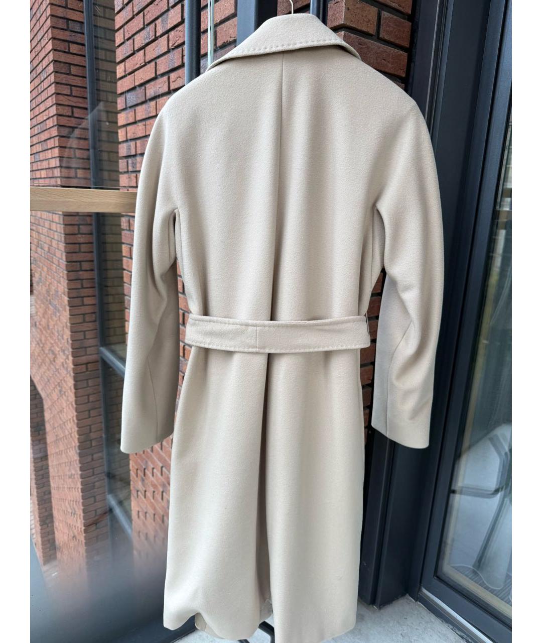 MAX MARA Бежевое шерстяное пальто, фото 2