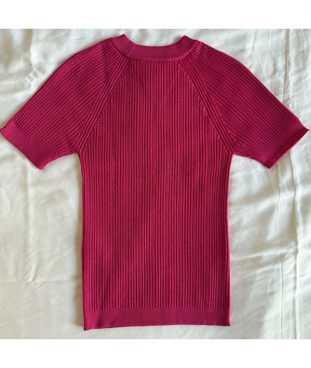 BALMAIN Фуксия вискозный джемпер / свитер, фото 3