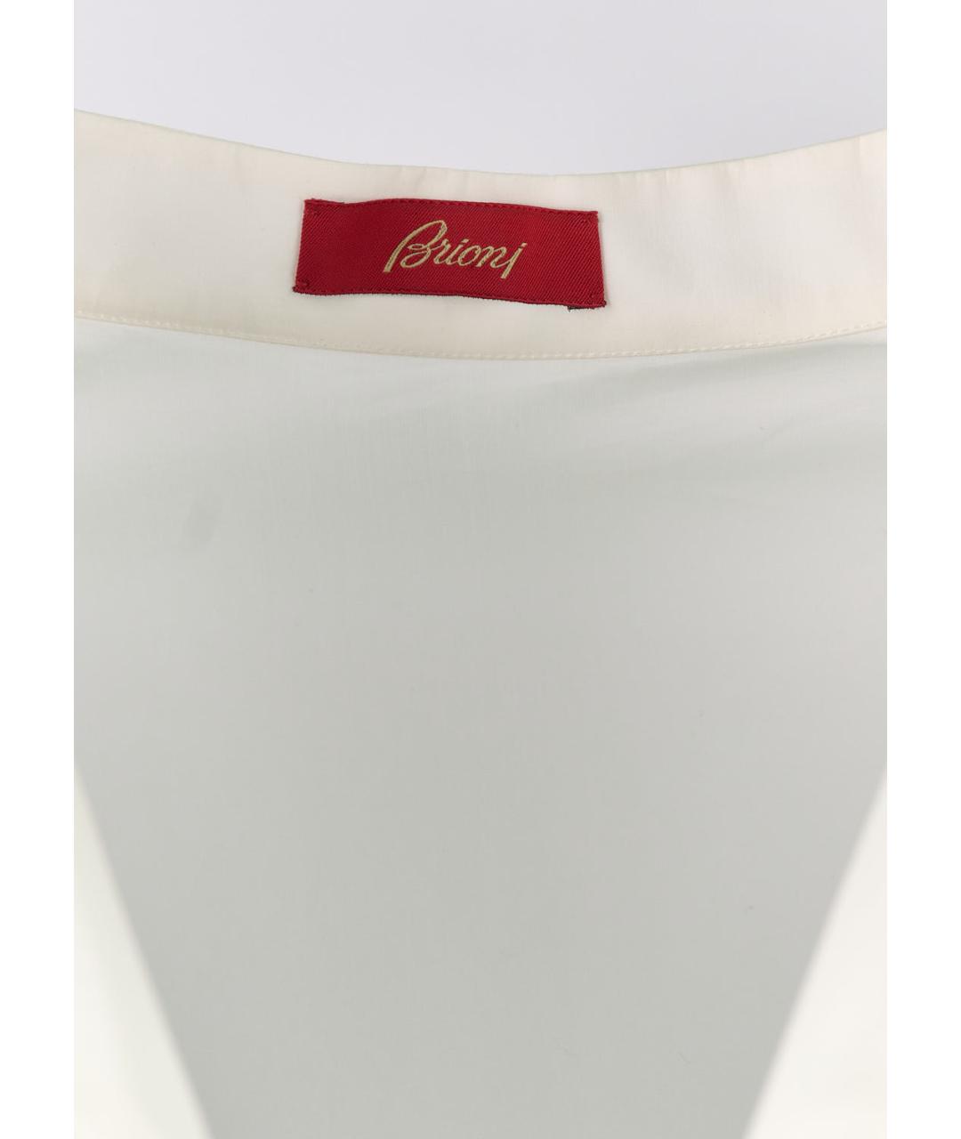 BRIONI Белое хлопковое коктейльное платье, фото 3