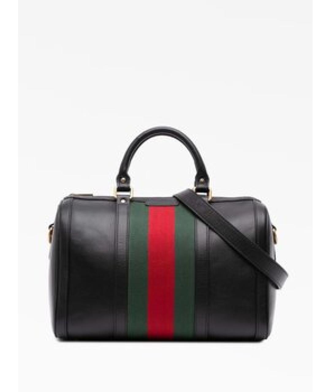 GUCCI Черная кожаная сумка с короткими ручками, фото 6