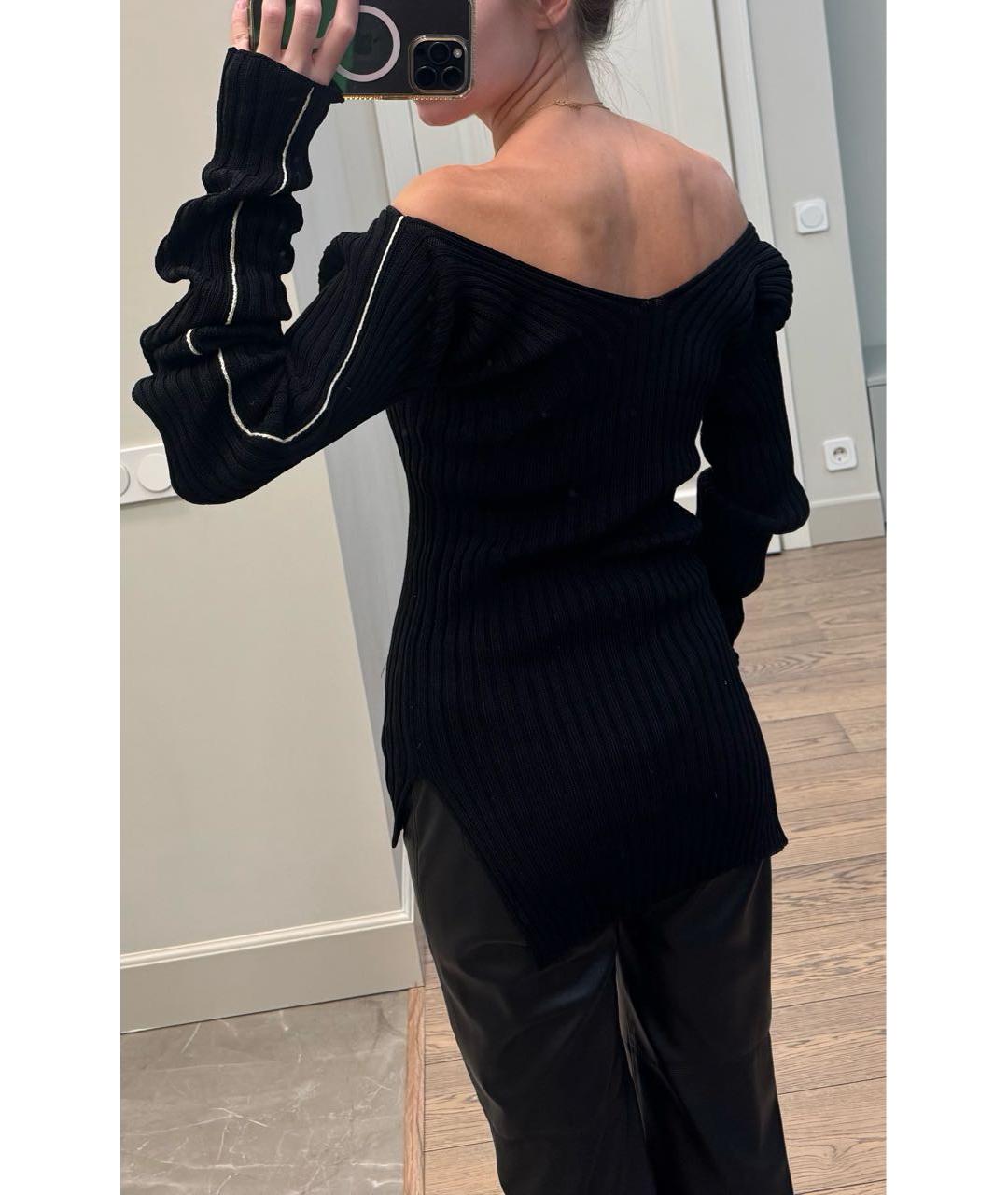 CELINE Черный хлопковый джемпер / свитер, фото 3