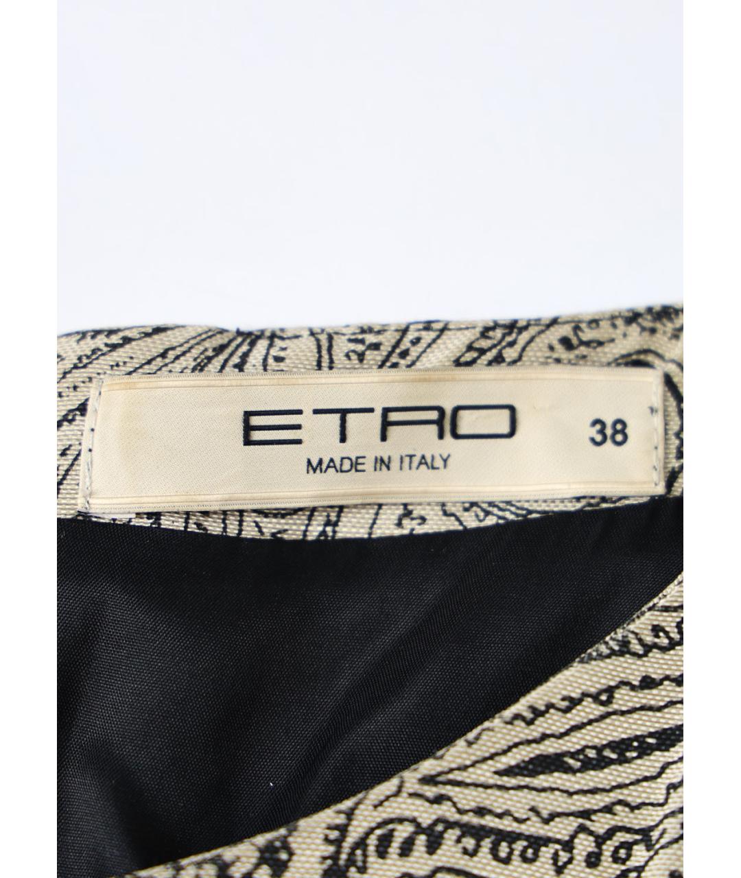 ETRO Мульти льняное повседневное платье, фото 3