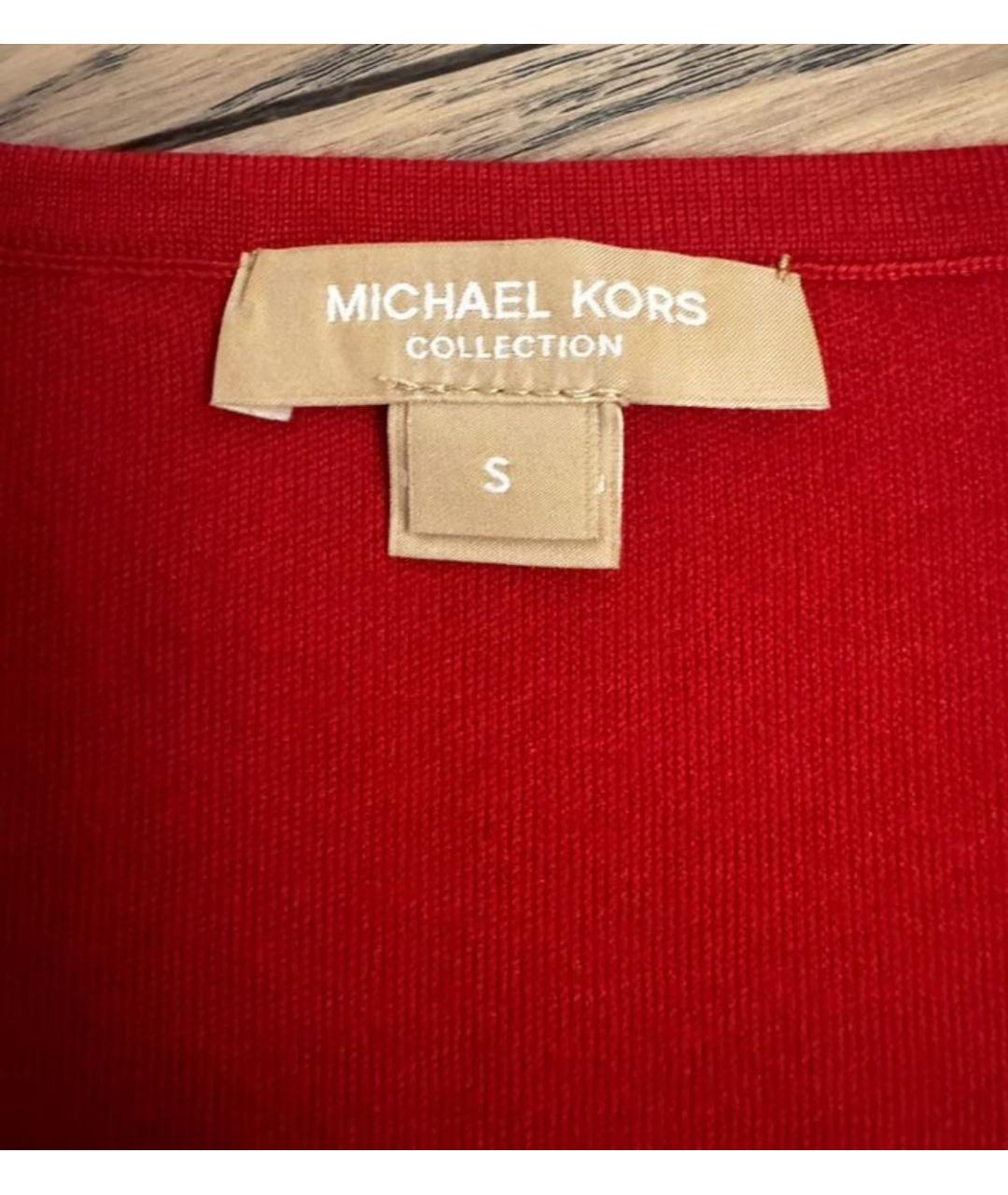 MICHAEL KORS Красная шерстяная майка, фото 2