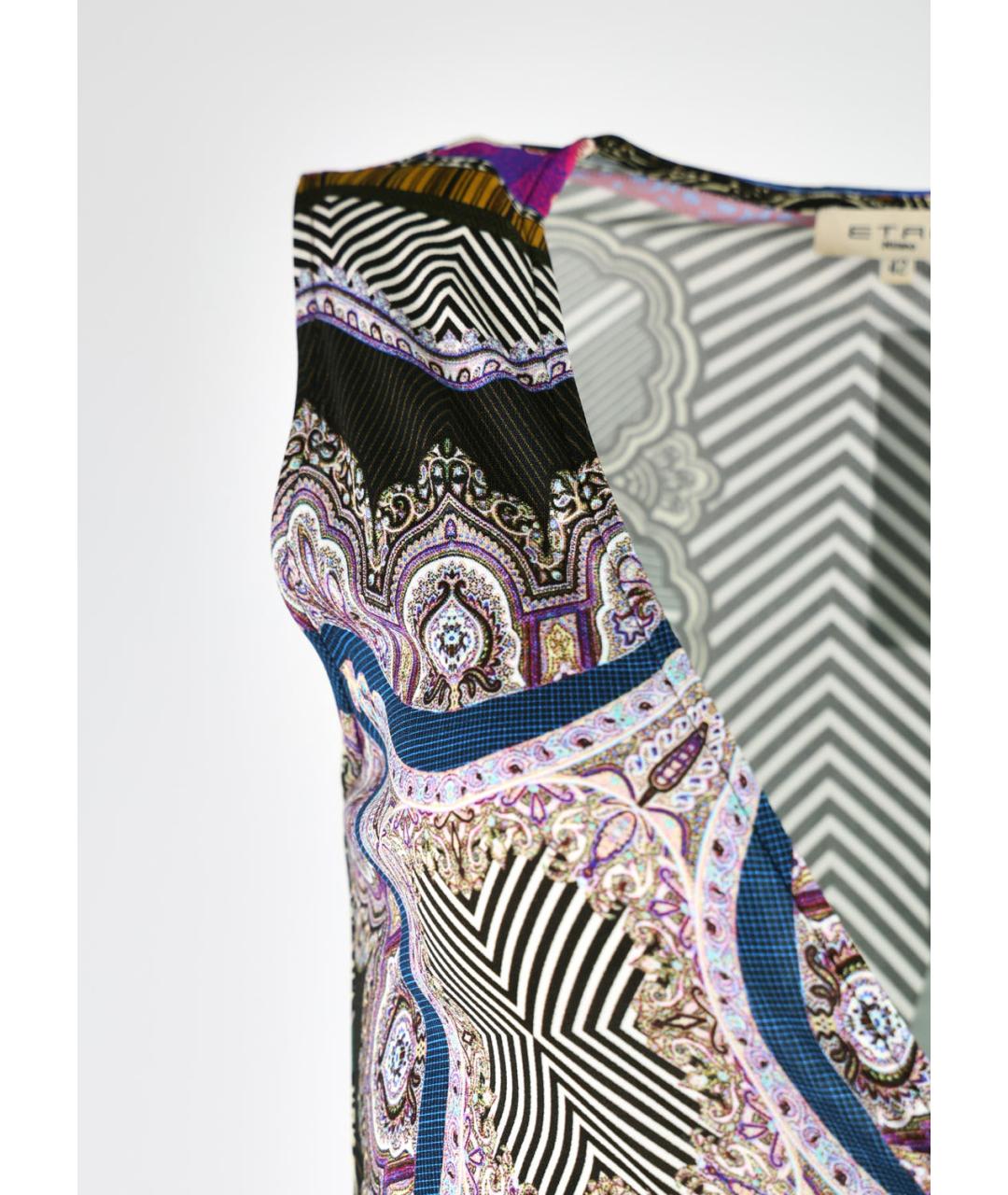 ETRO Мульти вискозное вечернее платье, фото 5
