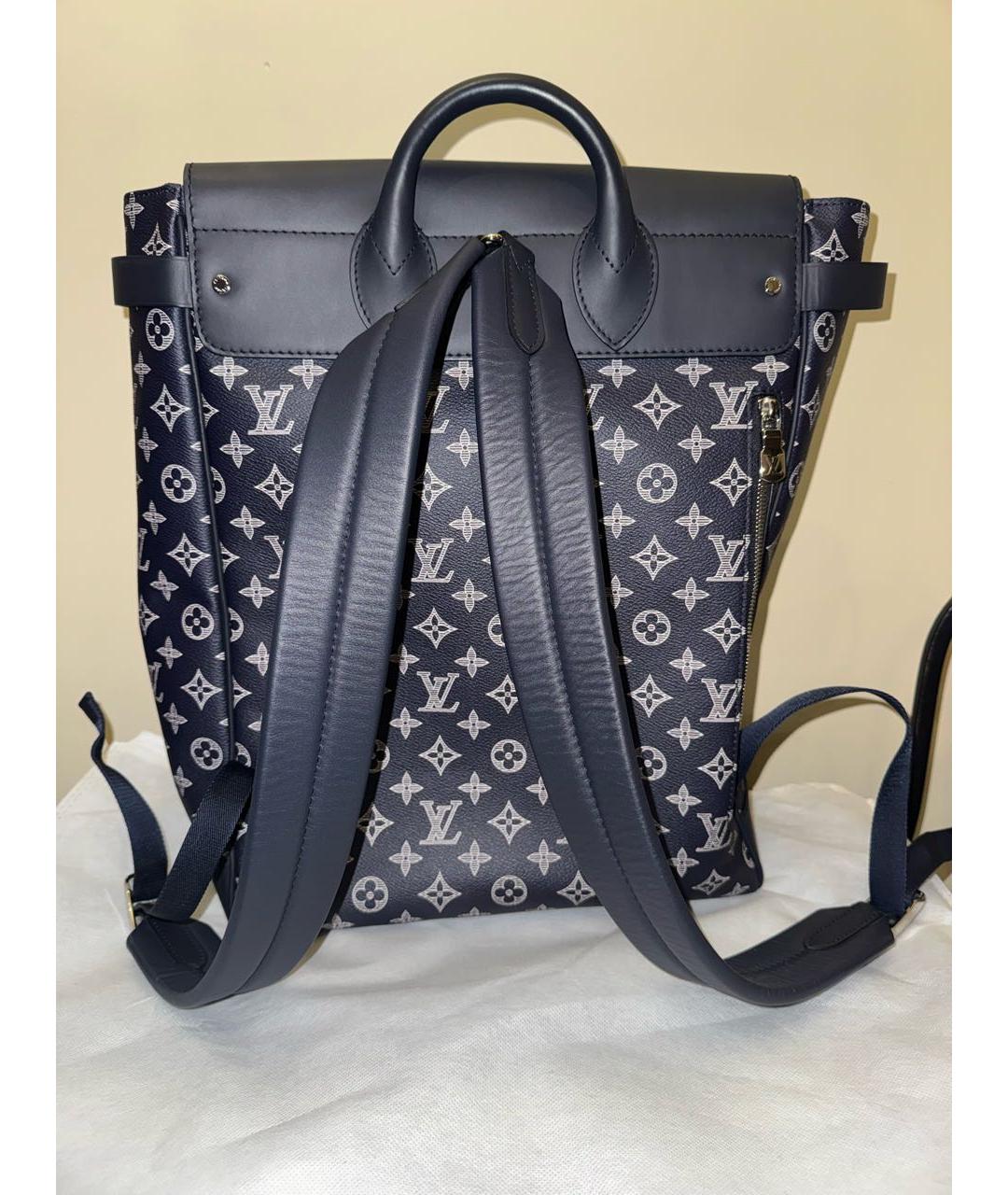 LOUIS VUITTON Темно-синий рюкзак, фото 3
