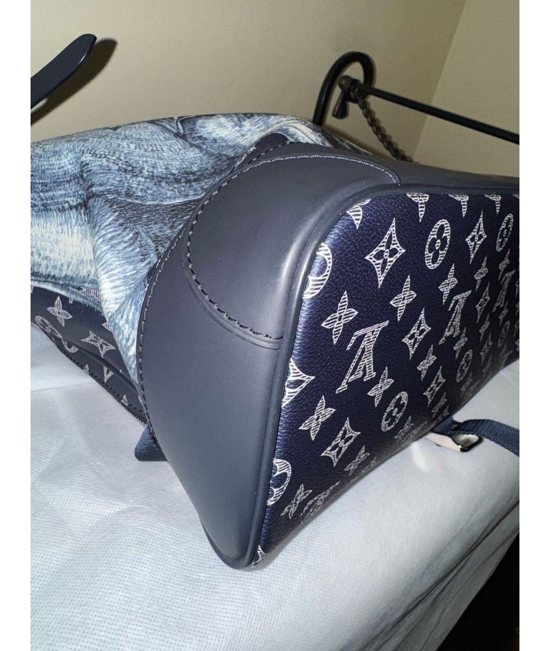LOUIS VUITTON Темно-синий рюкзак, фото 7