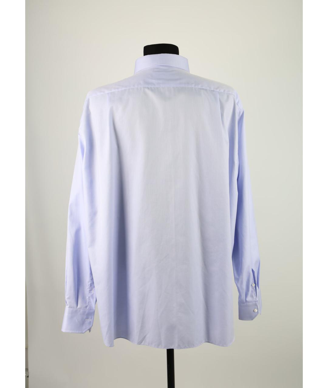 BRIONI Голубая хлопковая классическая рубашка, фото 4