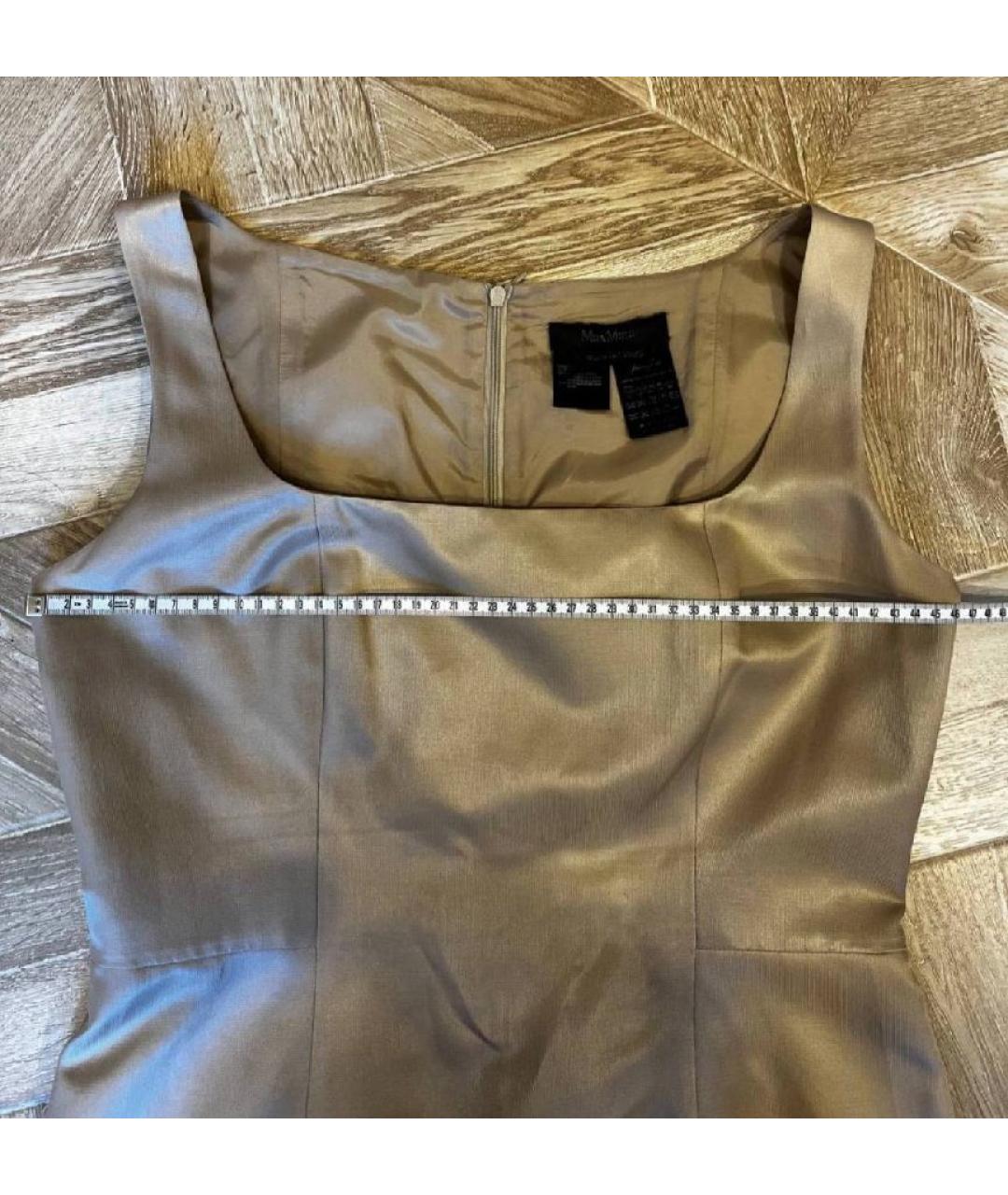 MAX MARA Бежевое хлопковое платье, фото 6