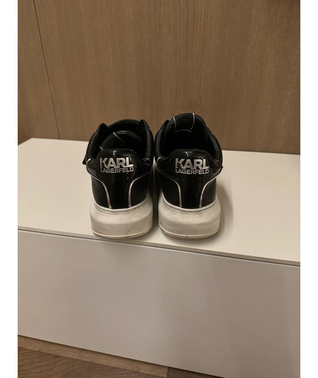 KARL LAGERFELD Черные кроссовки, фото 4