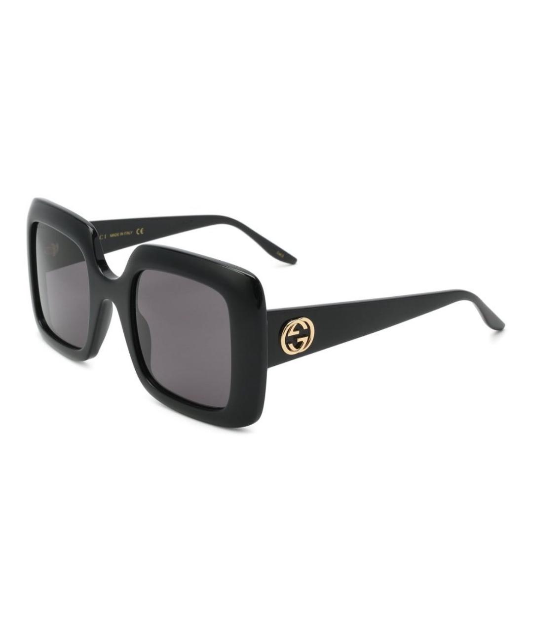GUCCI Черные пластиковые солнцезащитные очки, фото 2