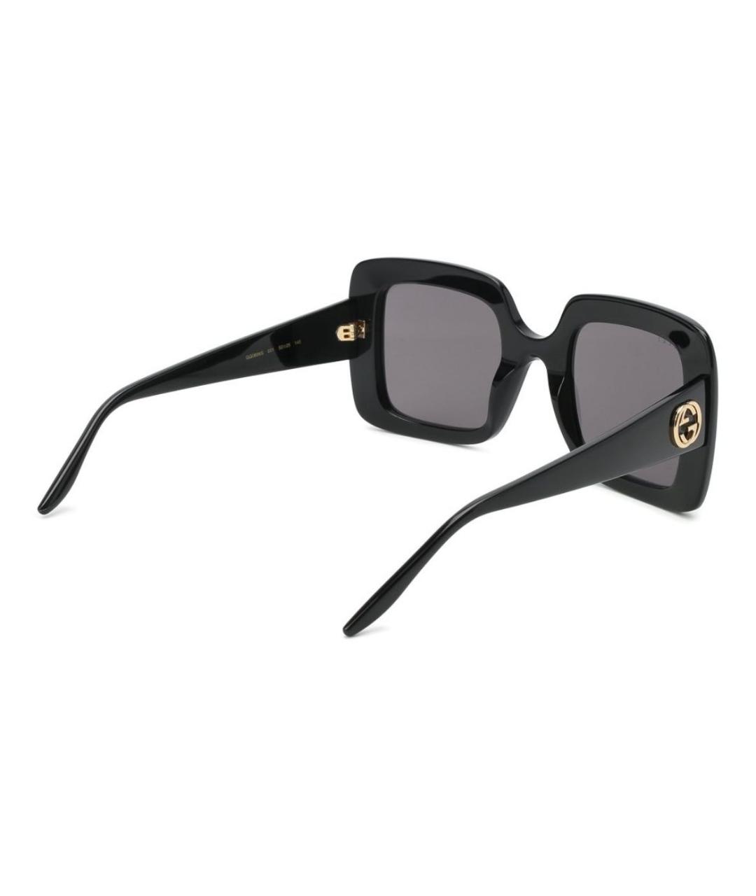 GUCCI Черные пластиковые солнцезащитные очки, фото 3