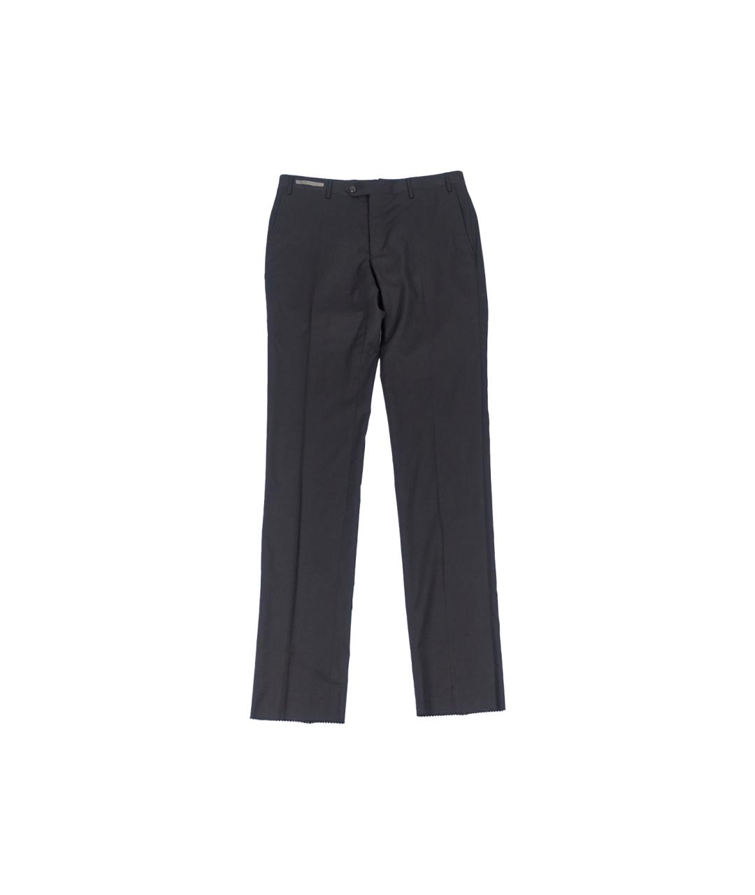 CORNELIANI Черные шерстяные классические брюки, фото 1