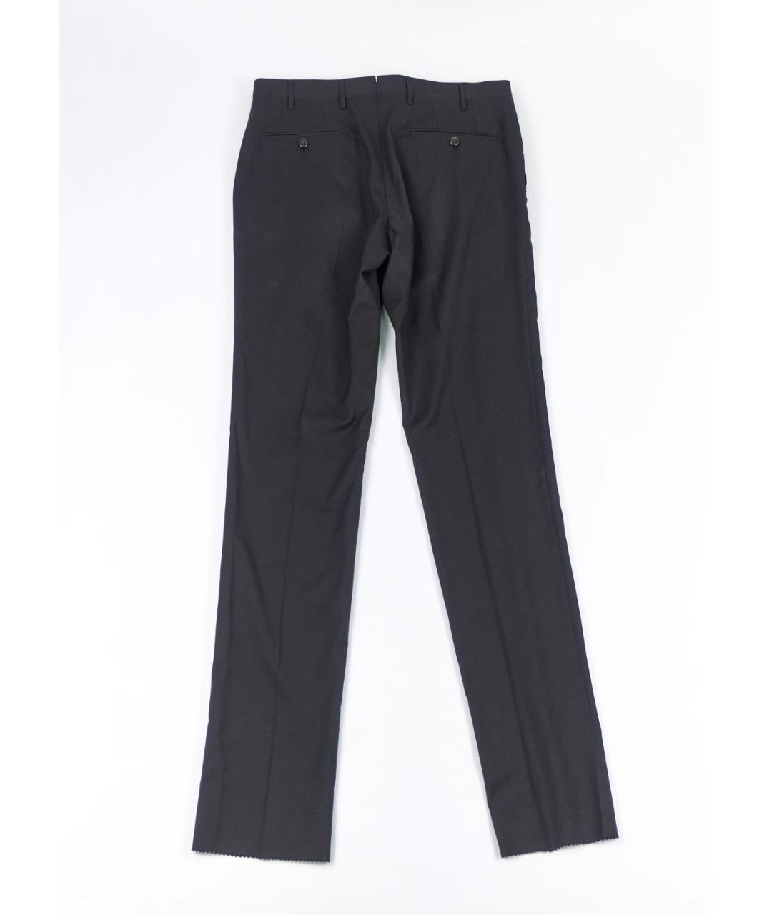 CORNELIANI Черные шерстяные классические брюки, фото 2