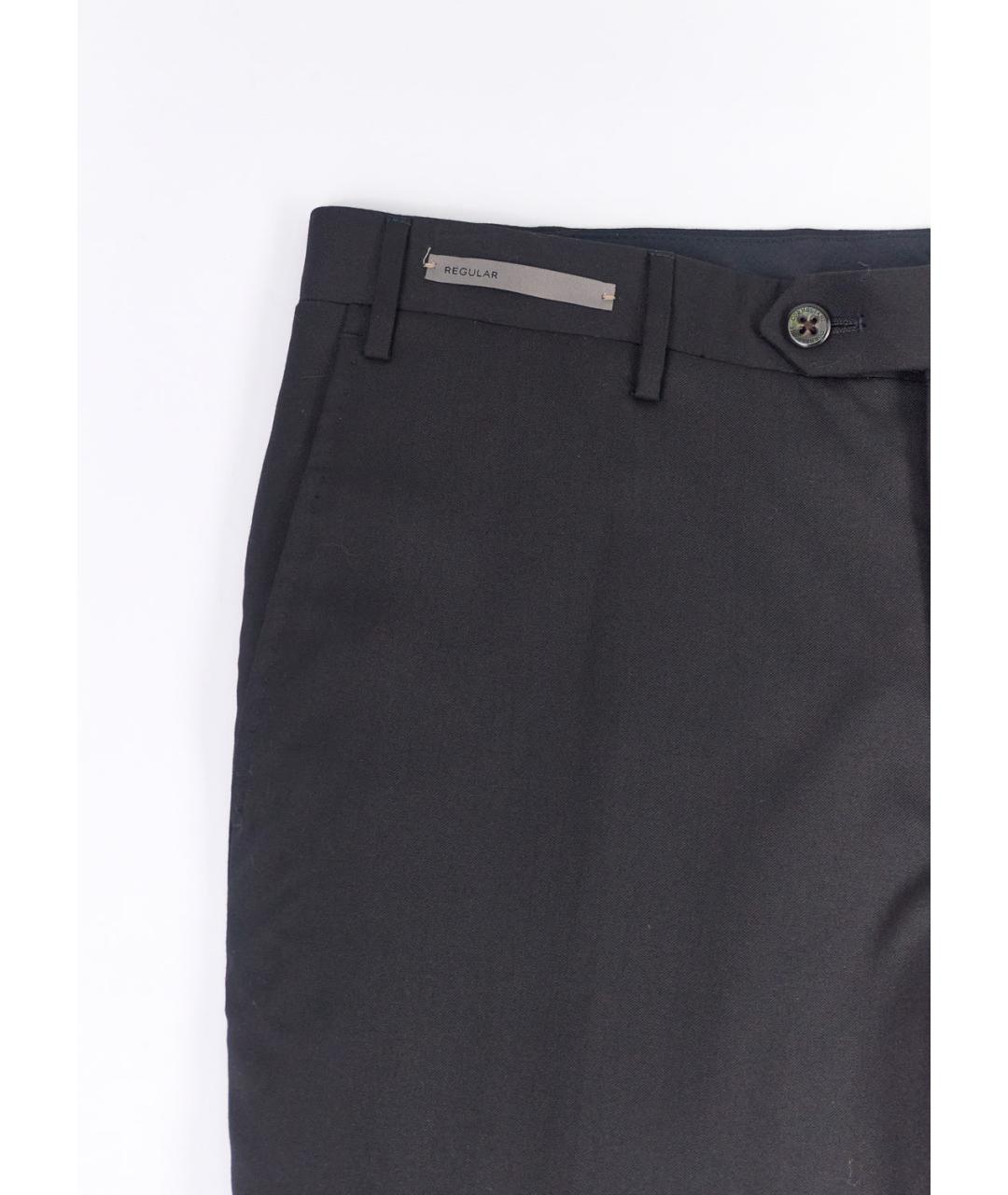 CORNELIANI Черные шерстяные классические брюки, фото 4