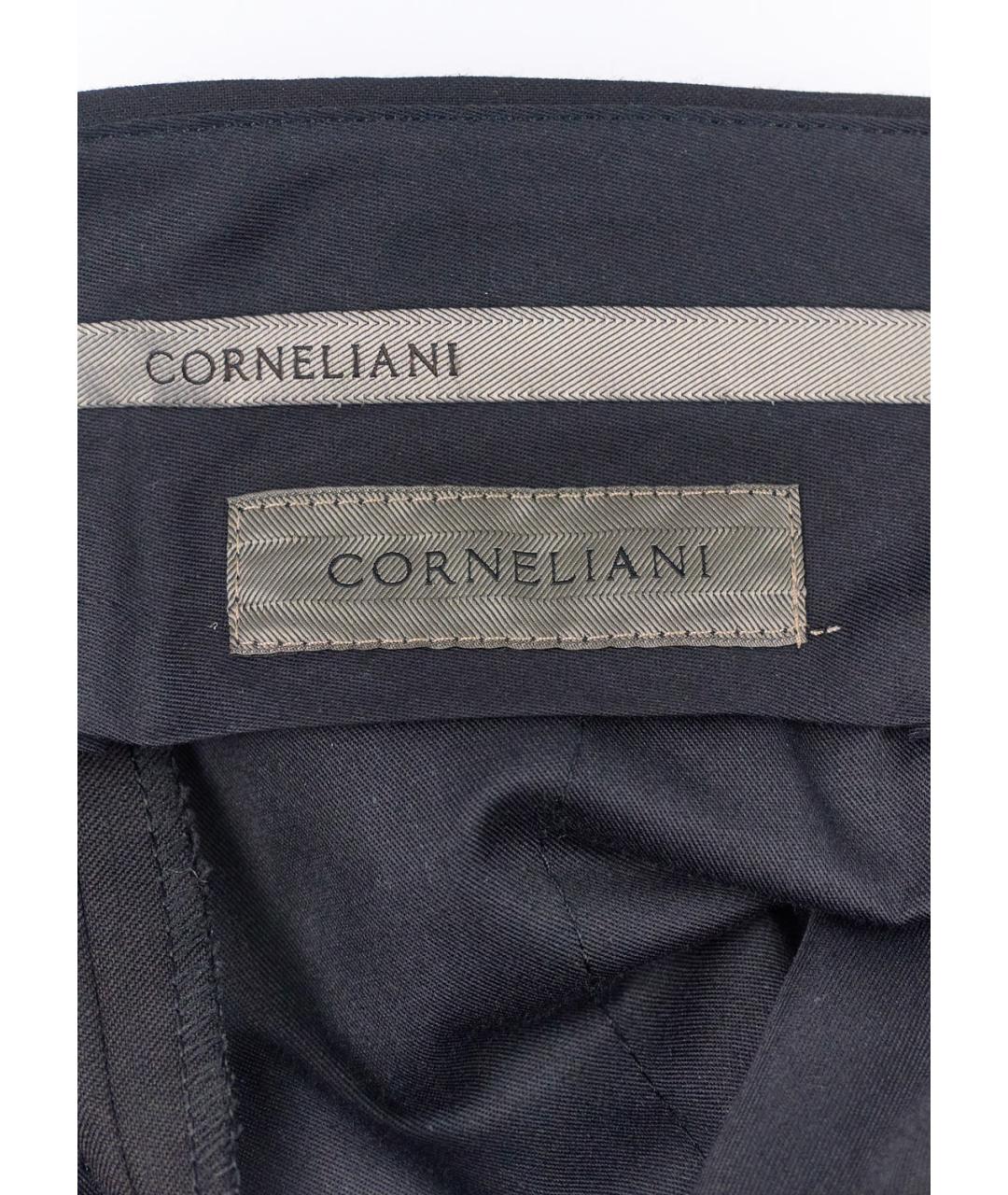 CORNELIANI Черные шерстяные классические брюки, фото 3