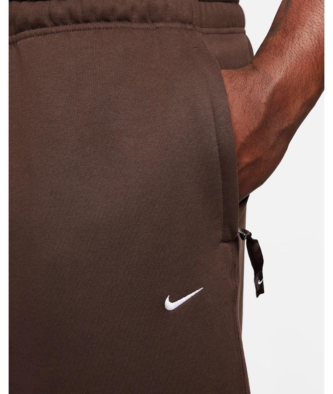 NIKELAB Коричневые хлопковые повседневные брюки, фото 3