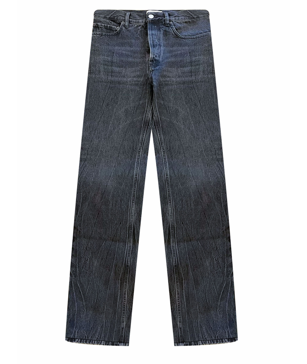 BALENCIAGA Серые хлопко-полиэстеровые джинсы клеш, фото 1