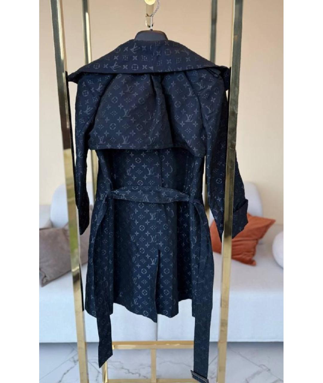 LOUIS VUITTON Темно-синий тренч/плащ, фото 2
