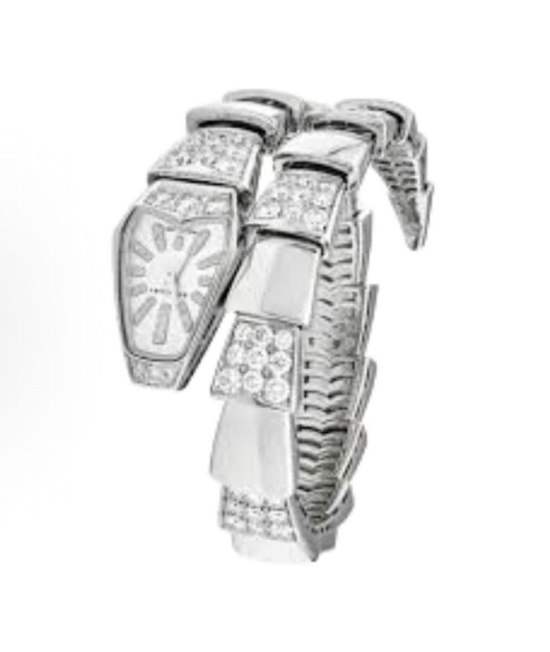 BVLGARI Серебряные часы из белого золота, фото 3