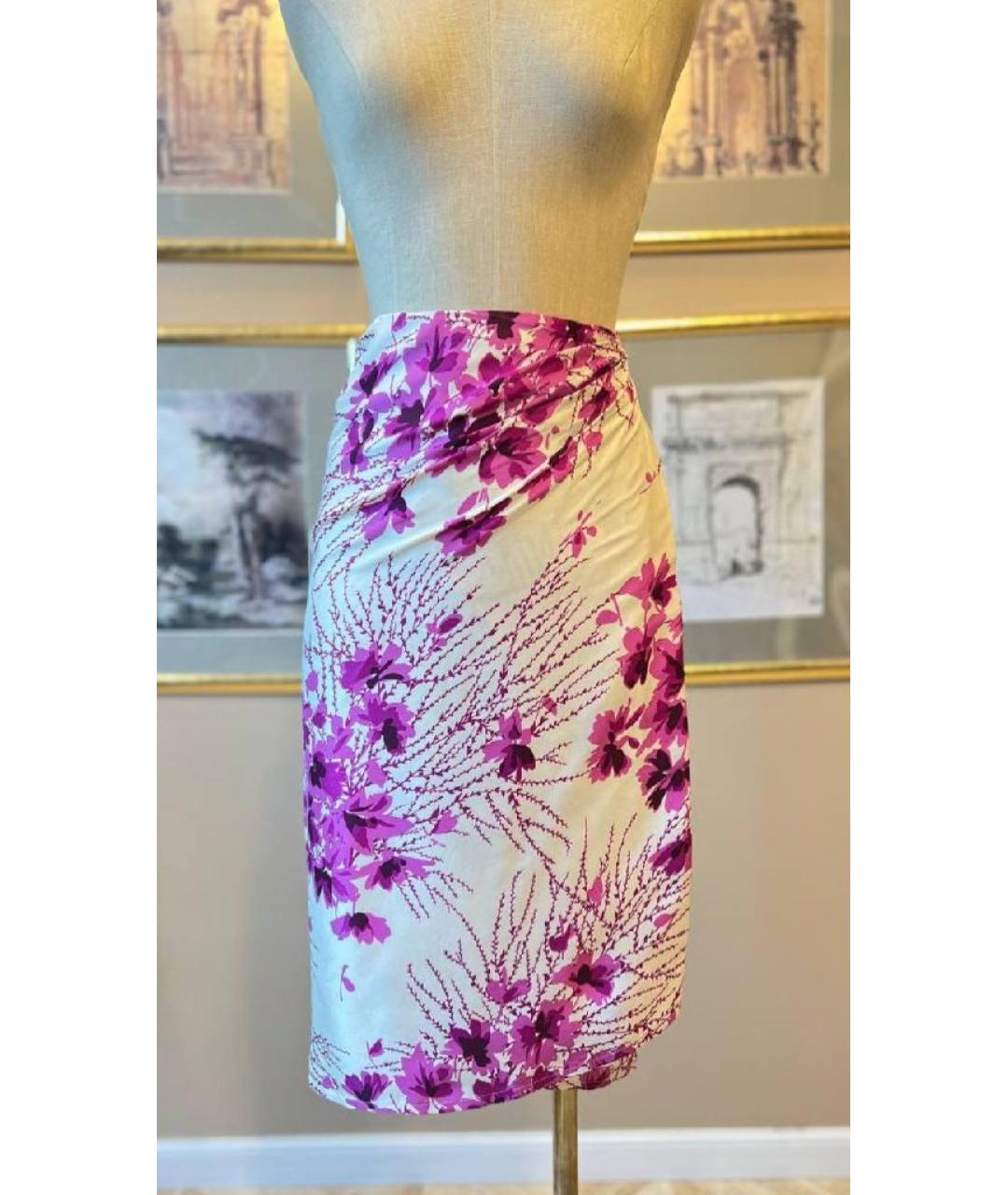 MAX MARA STUDIO Шелковая юбка миди, фото 7