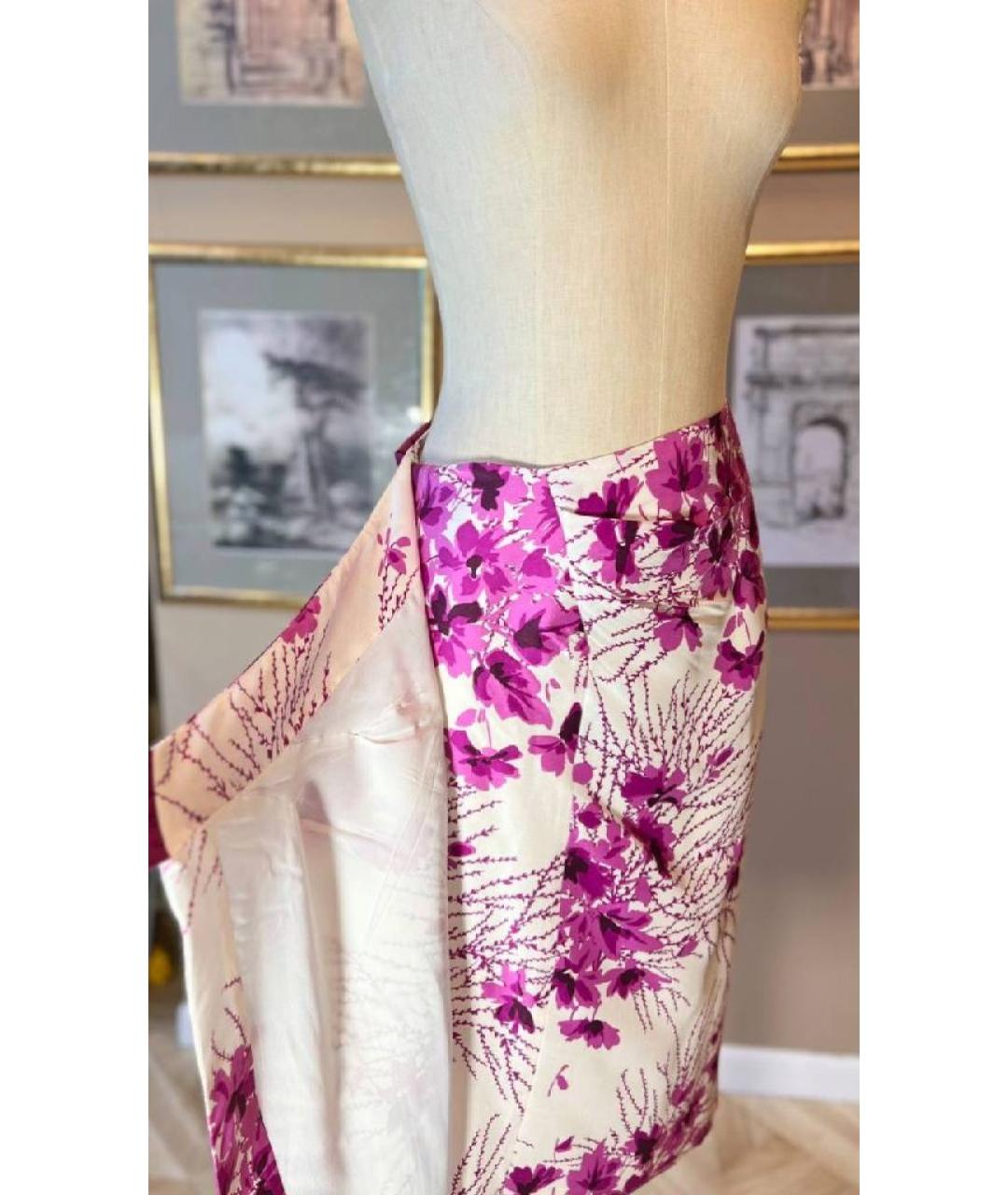 MAX MARA STUDIO Шелковая юбка миди, фото 5