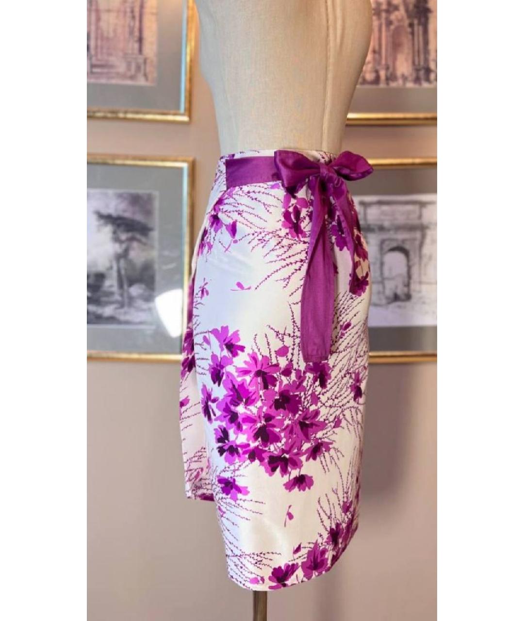 MAX MARA STUDIO Шелковая юбка миди, фото 2