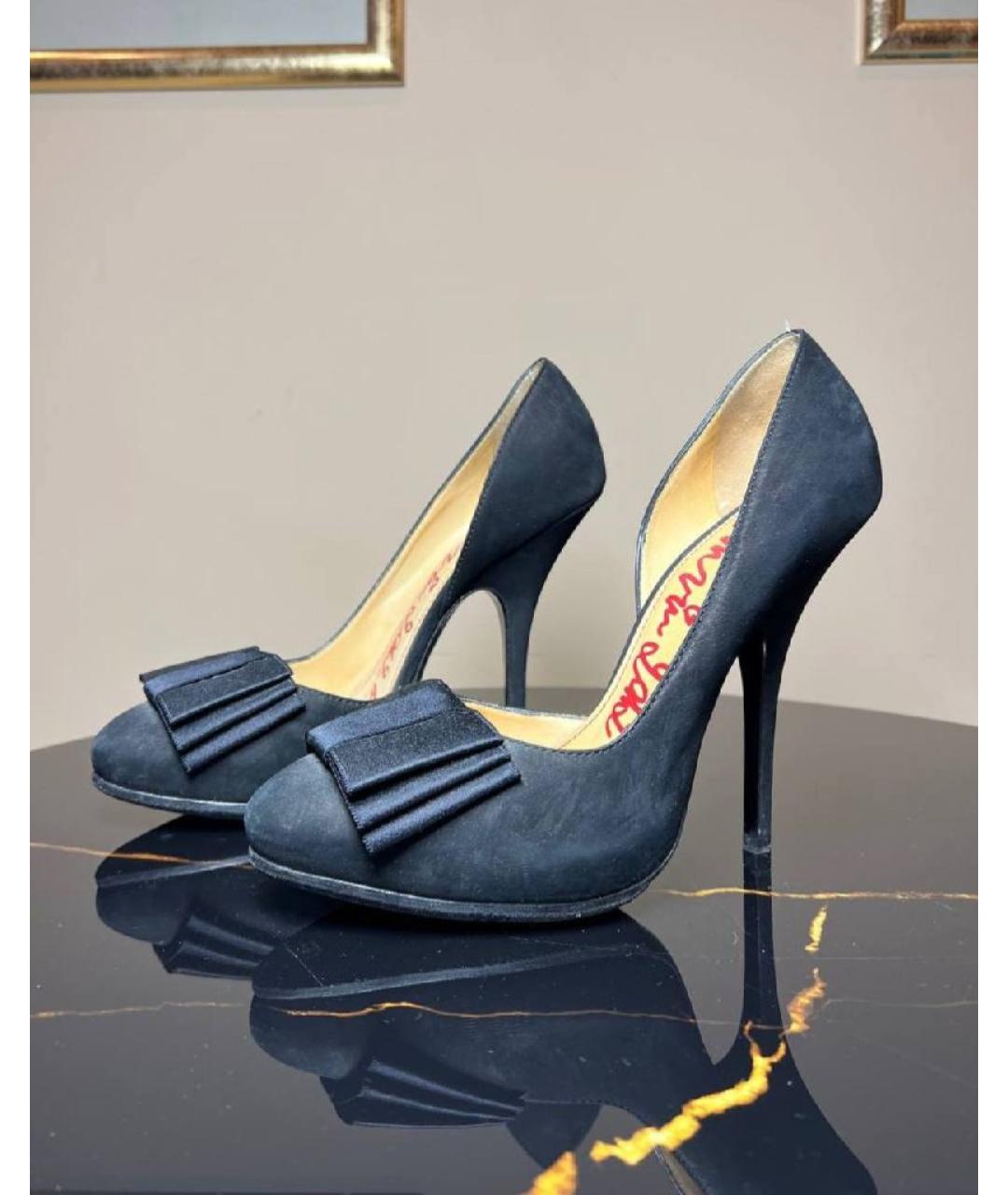 LANVIN Серые нубуковые туфли, фото 5