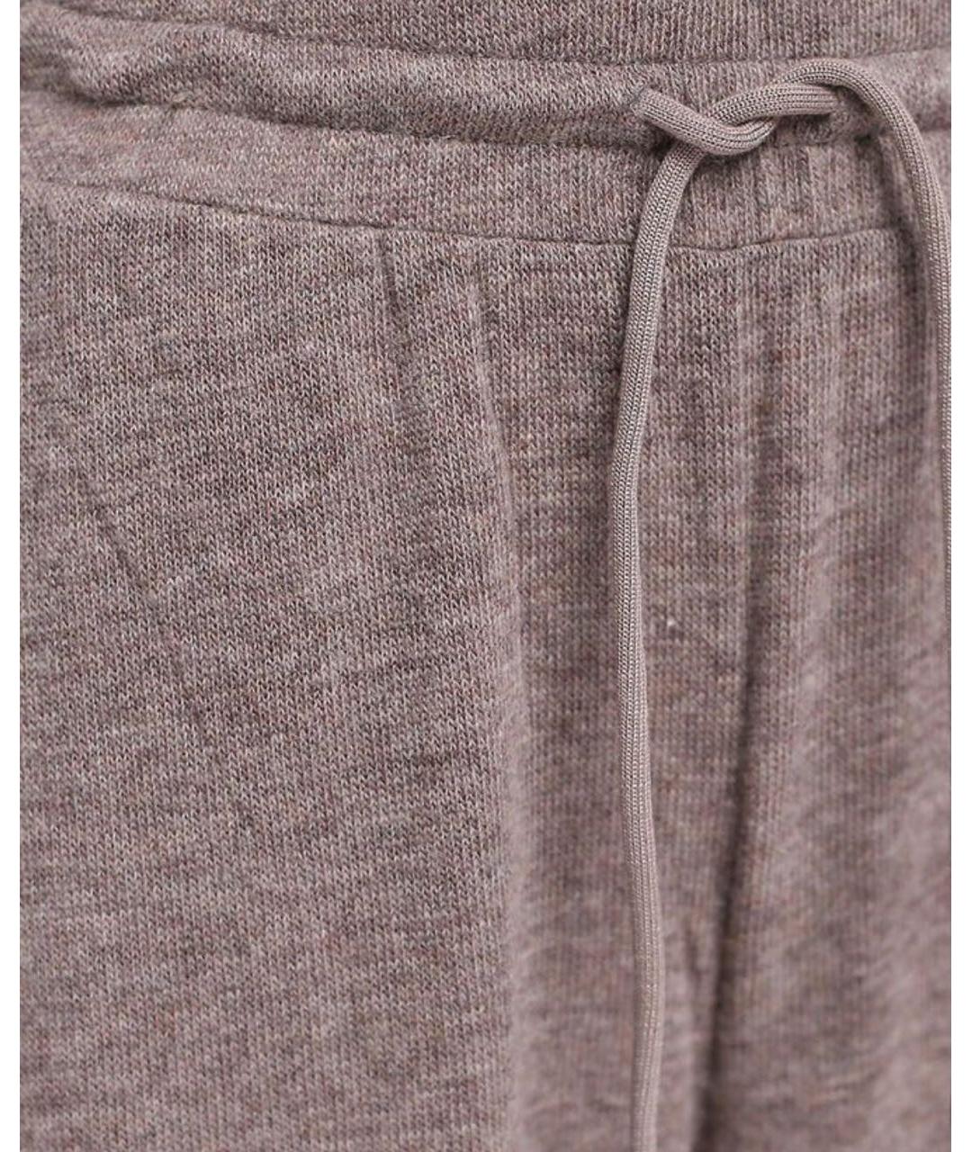 MAX MARA Бежевые шерстяные брюки широкие, фото 4