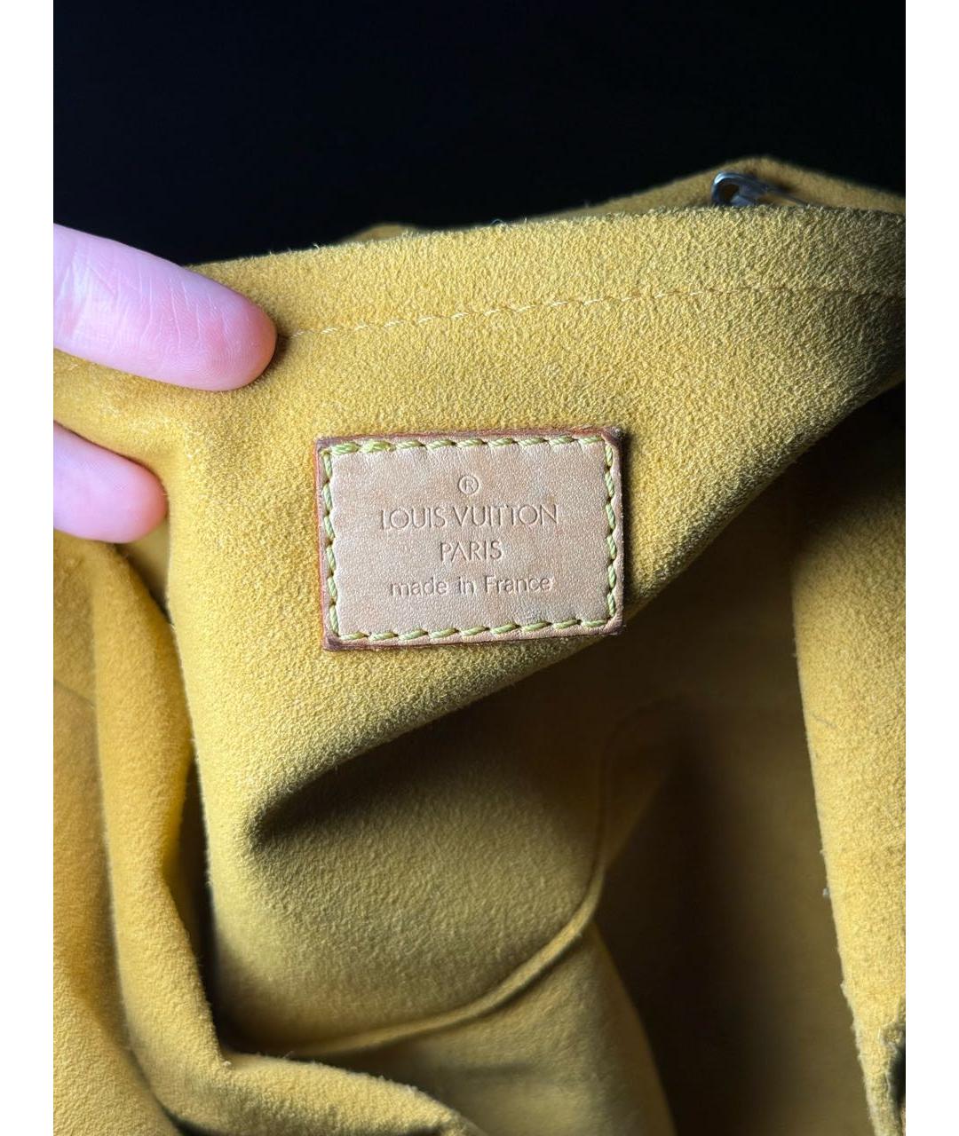 LOUIS VUITTON Синяя деним сумка с короткими ручками, фото 7