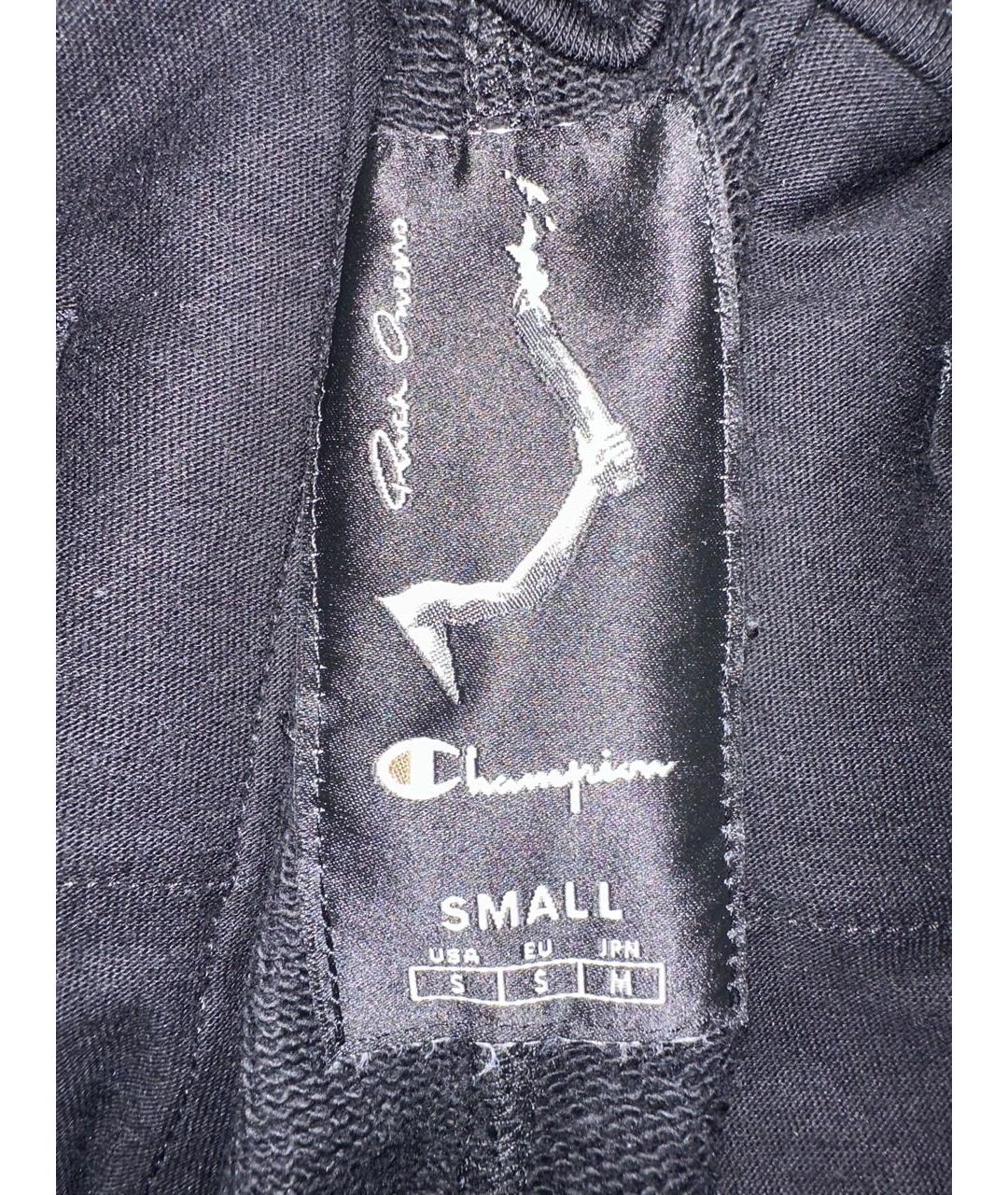 RICK OWENS Черные хлопковые повседневные брюки, фото 4