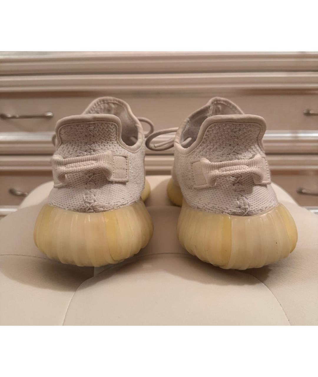 ADIDAS YEEZY Белые замшевые ботинки, фото 3