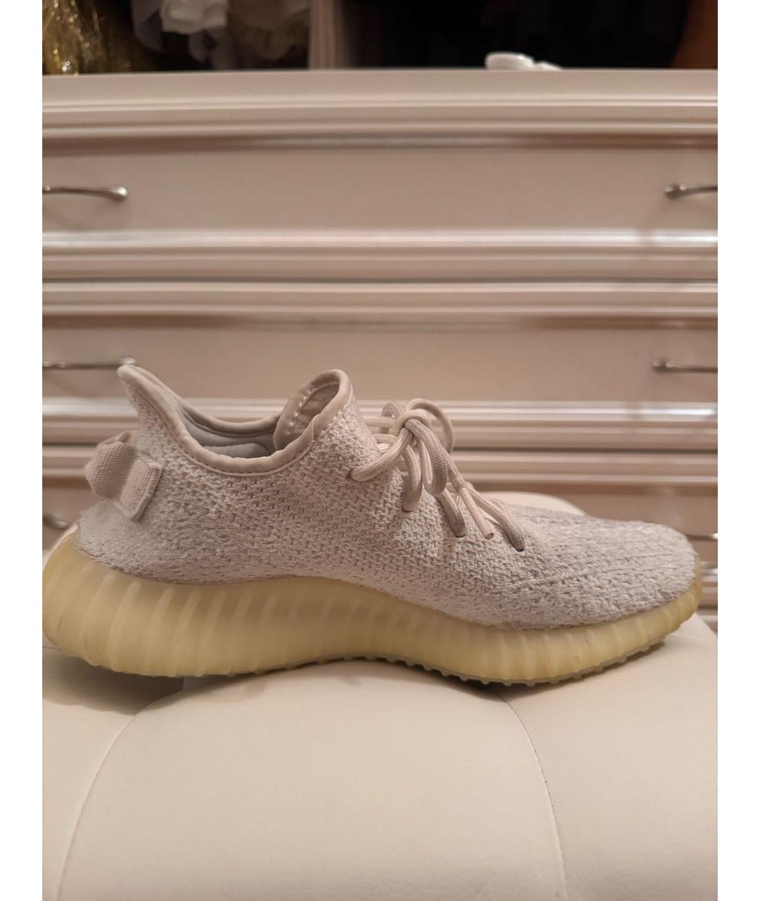 ADIDAS YEEZY Белые замшевые ботинки, фото 6