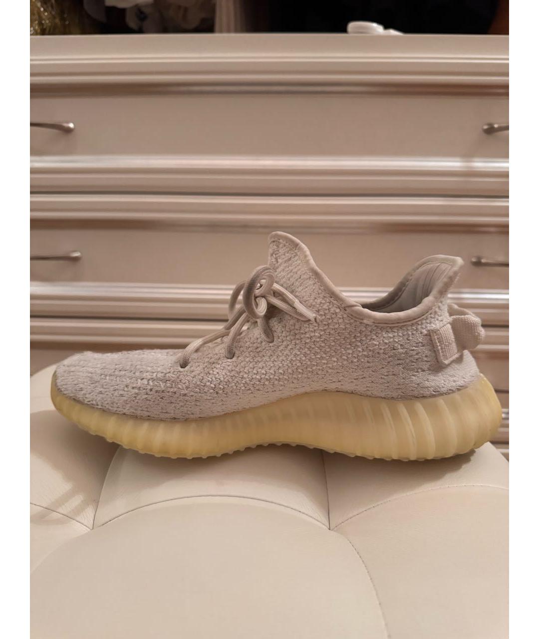 ADIDAS YEEZY Белые замшевые ботинки, фото 4