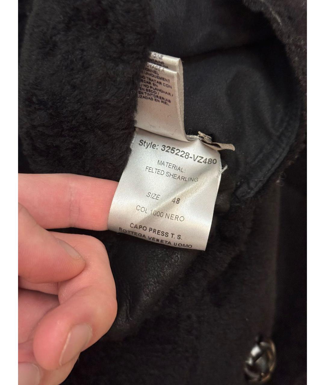 BOTTEGA VENETA Черная дубленка/шуба, фото 4