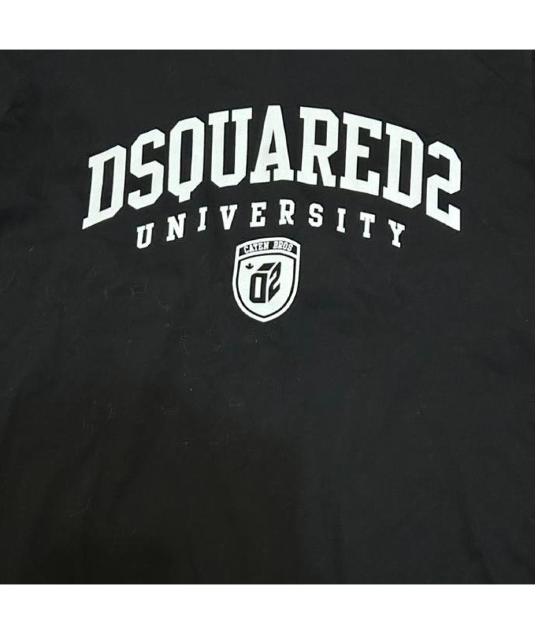 DSQUARED2 Черная хлопковая футболка, фото 3