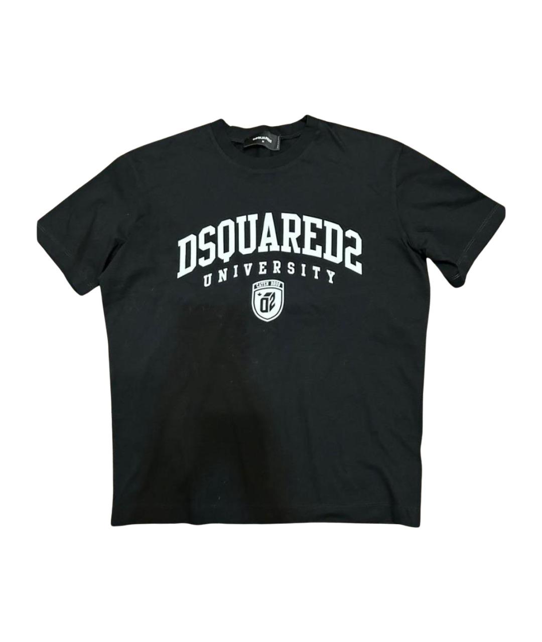 DSQUARED2 Черная хлопковая футболка, фото 1