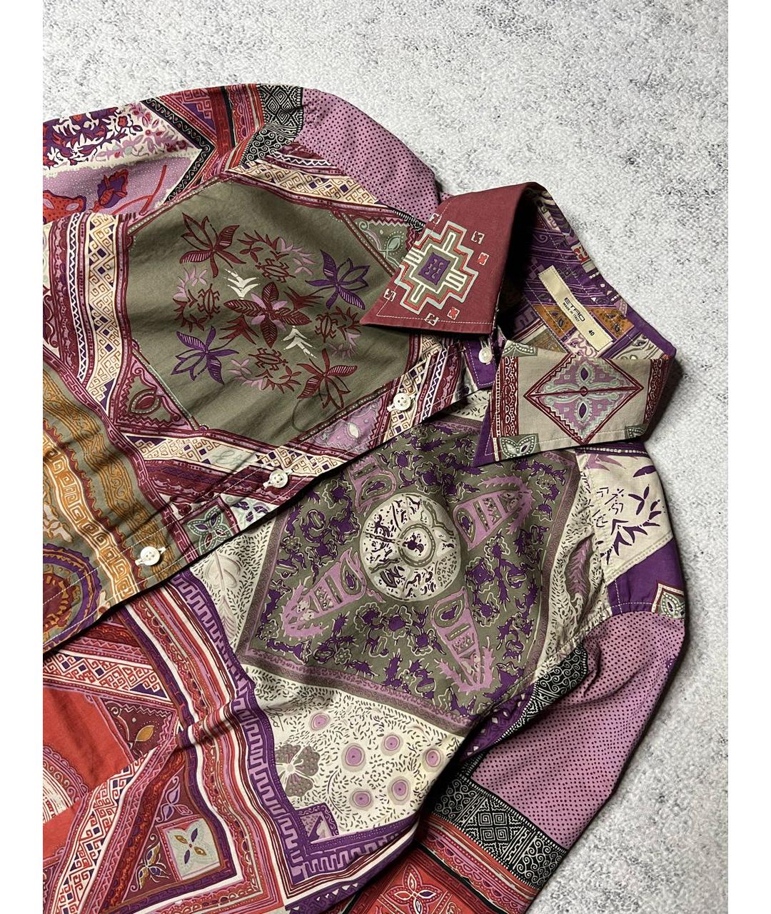ETRO Мульти хлопко-эластановая рубашка, фото 3