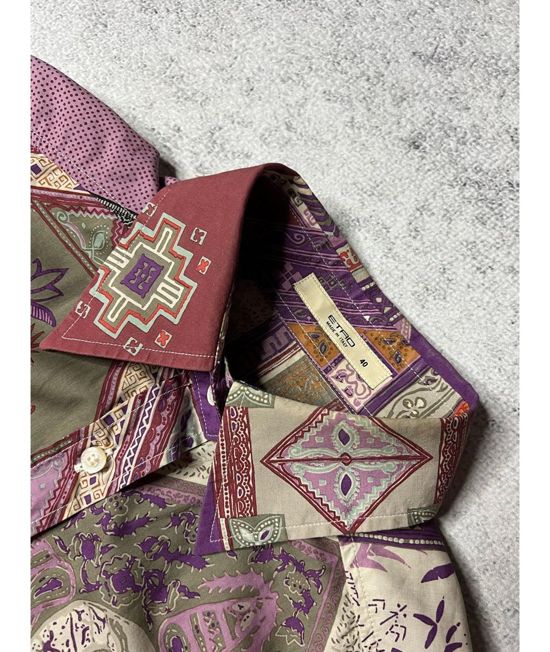 ETRO Мульти хлопко-эластановая рубашка, фото 4