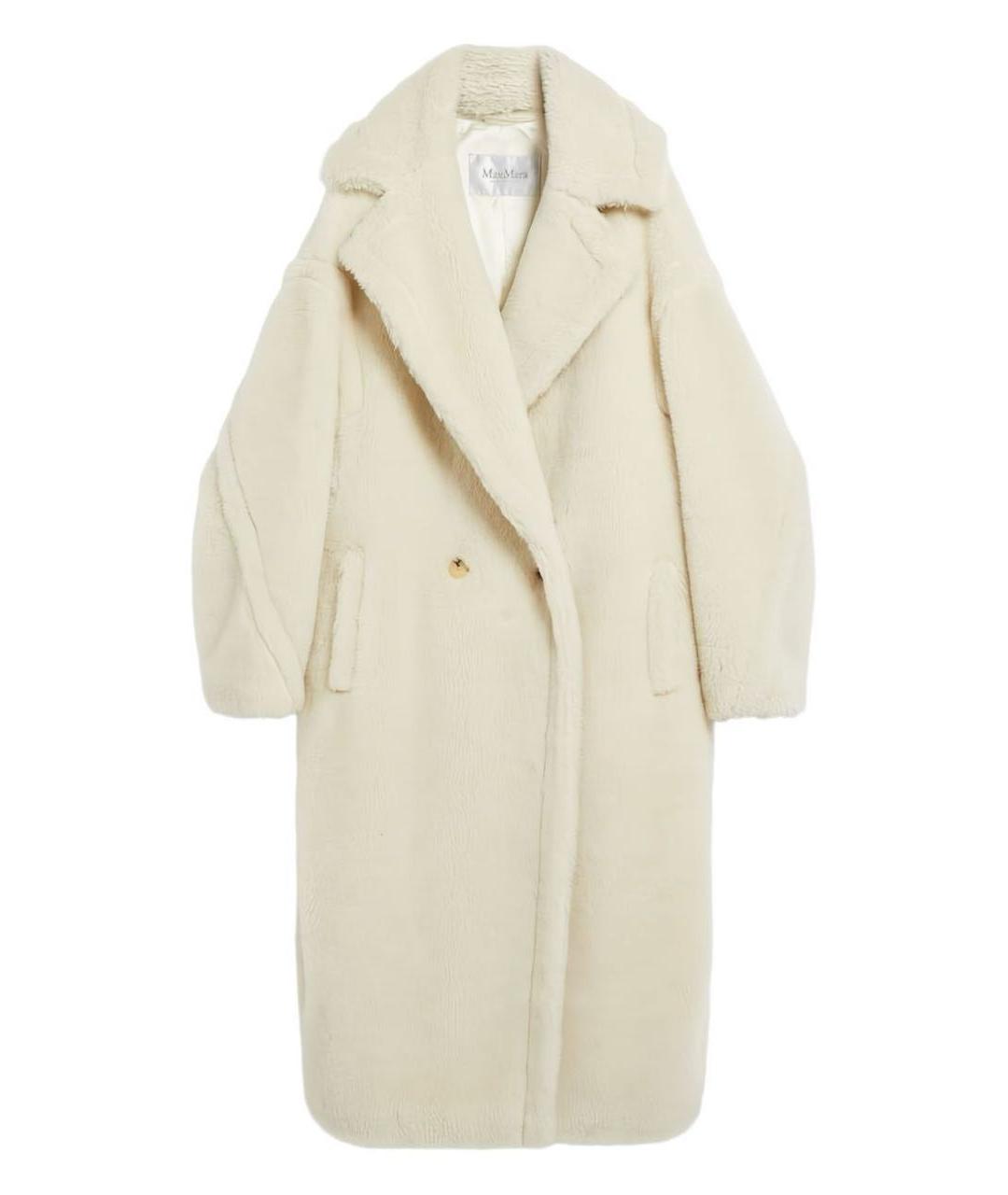 MAX MARA Белое шерстяное пальто, фото 1