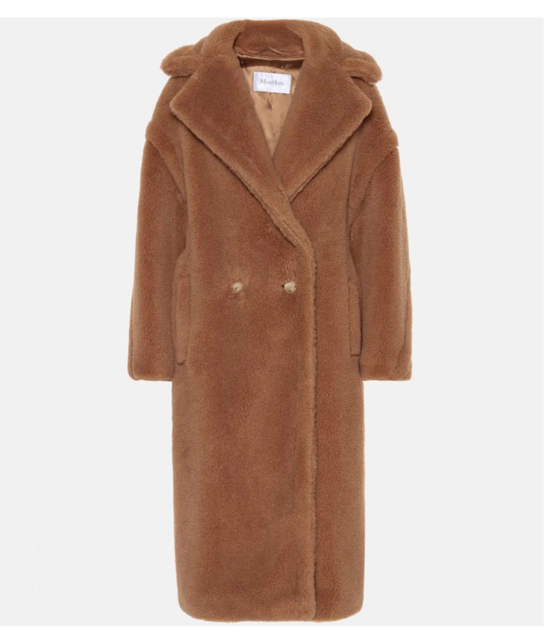 MAX MARA Коричневое шерстяное пальто, фото 9