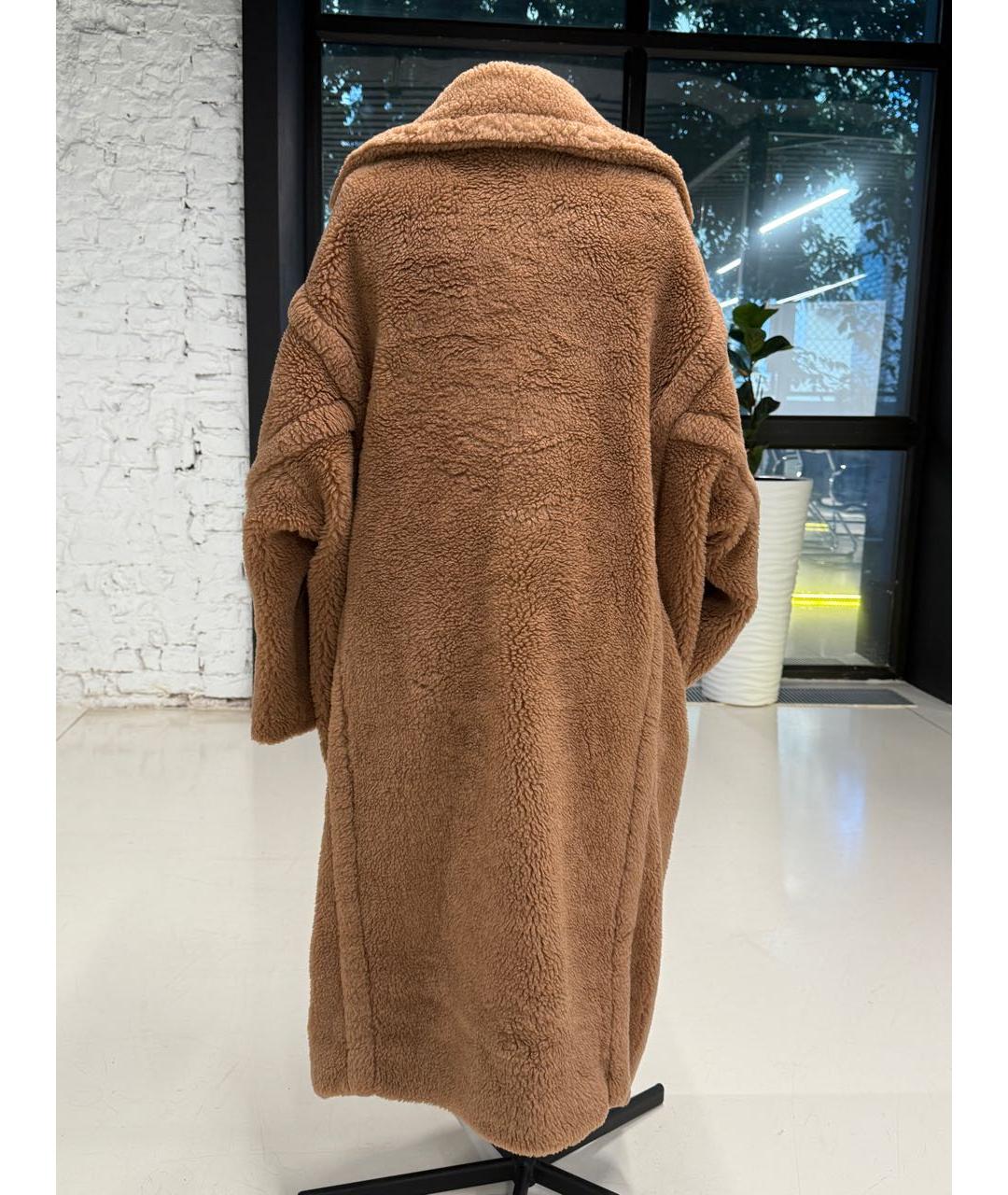 MAX MARA Коричневое шерстяное пальто, фото 2