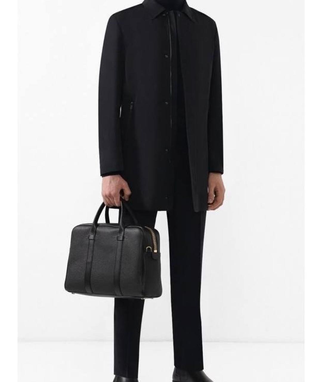 TOM FORD Черный кожаный портфель, фото 5