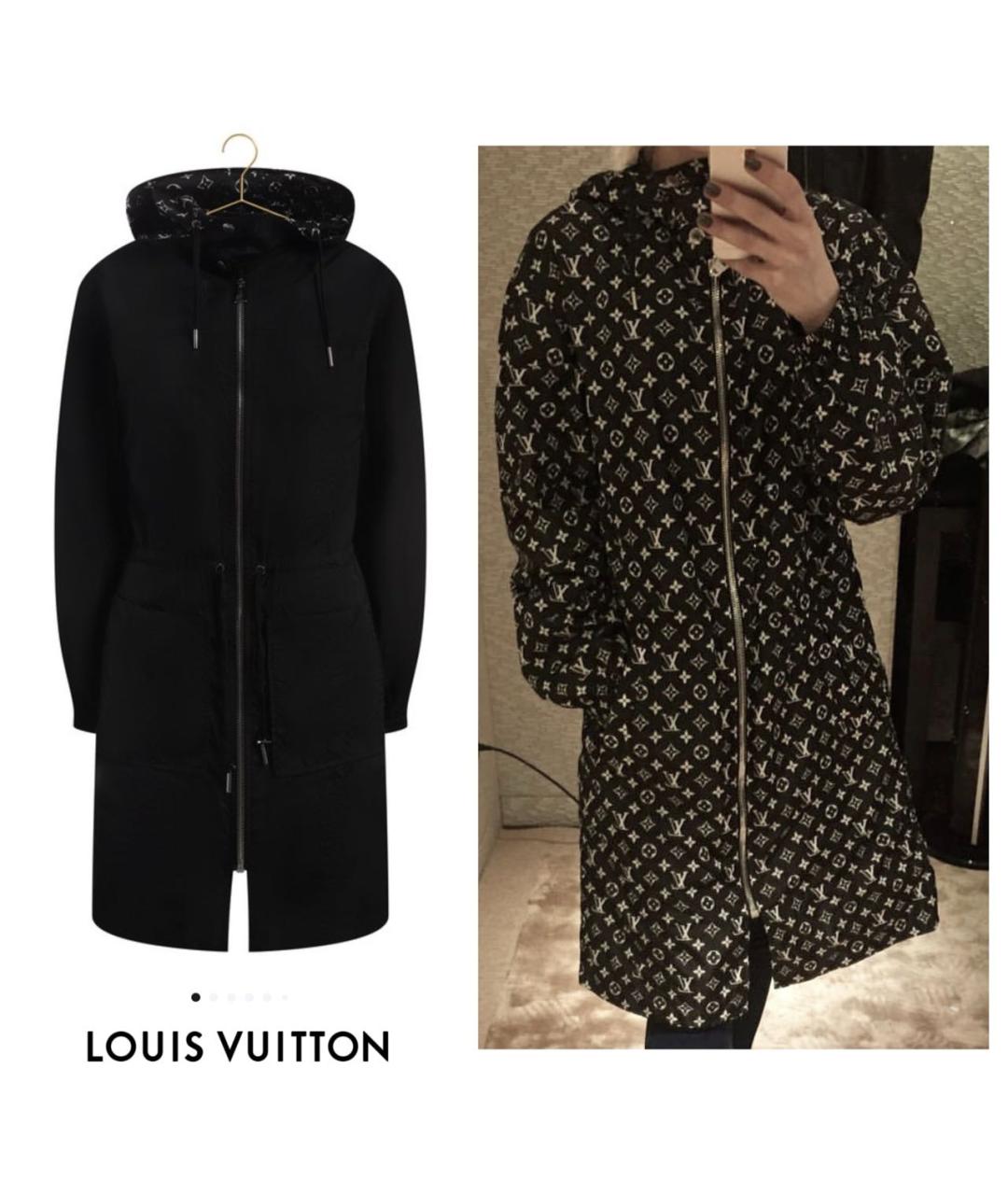 LOUIS VUITTON Черная полиамидовая парка, фото 6