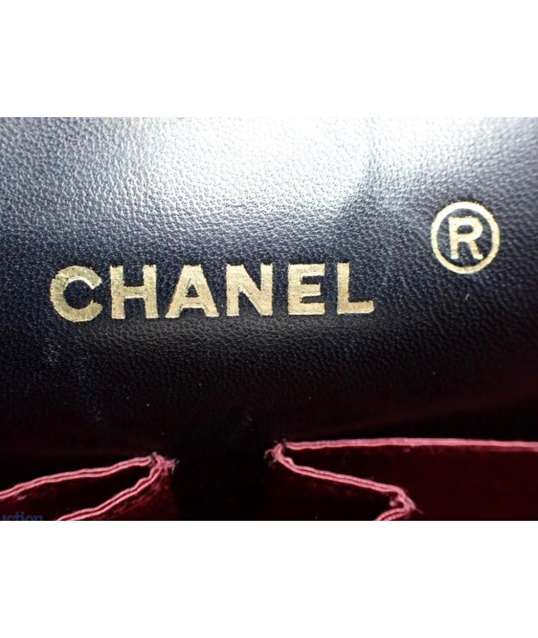 CHANEL Черная кожаная сумка через плечо, фото 8