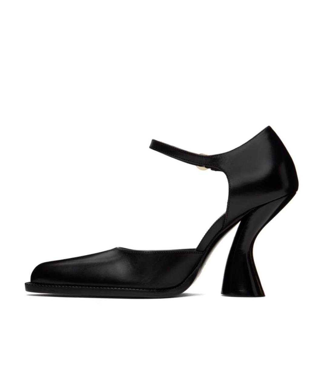 DRIES VAN NOTEN Черные кожаные туфли, фото 8
