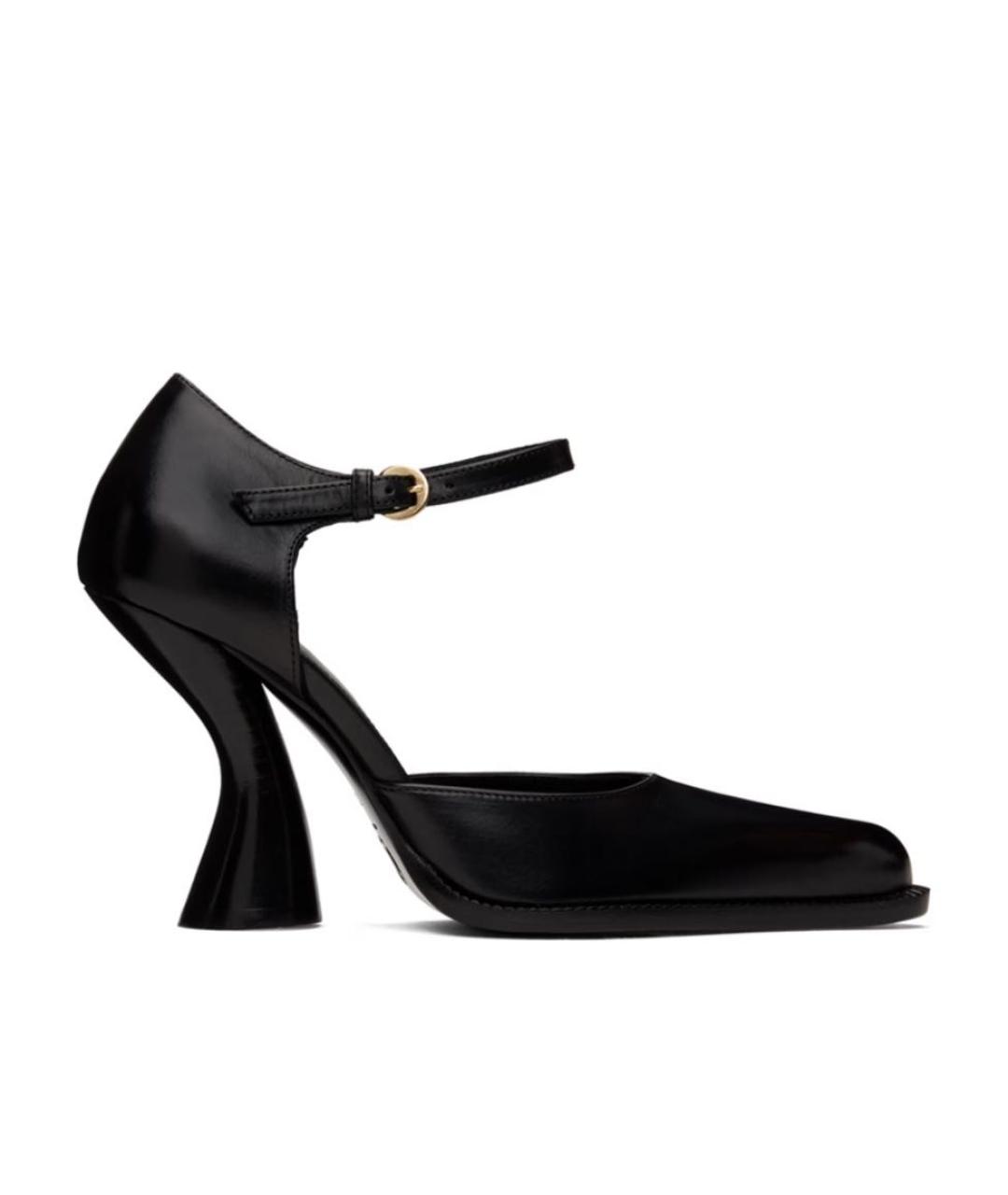 DRIES VAN NOTEN Черные кожаные туфли, фото 1