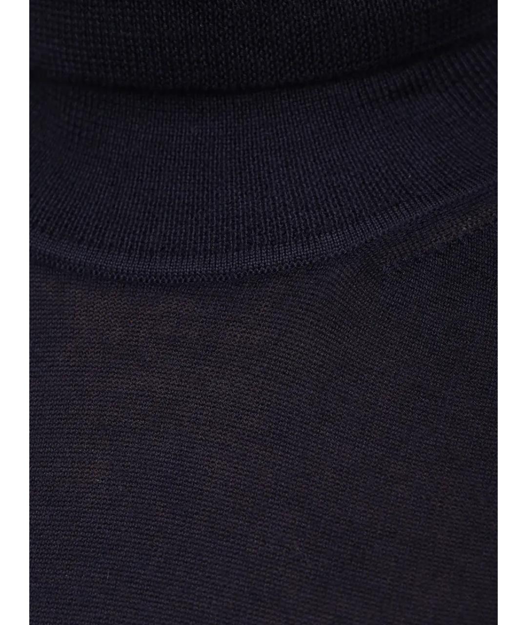 LORENA ANTONIAZZI Темно-синяя кашемировая водолазка, фото 5