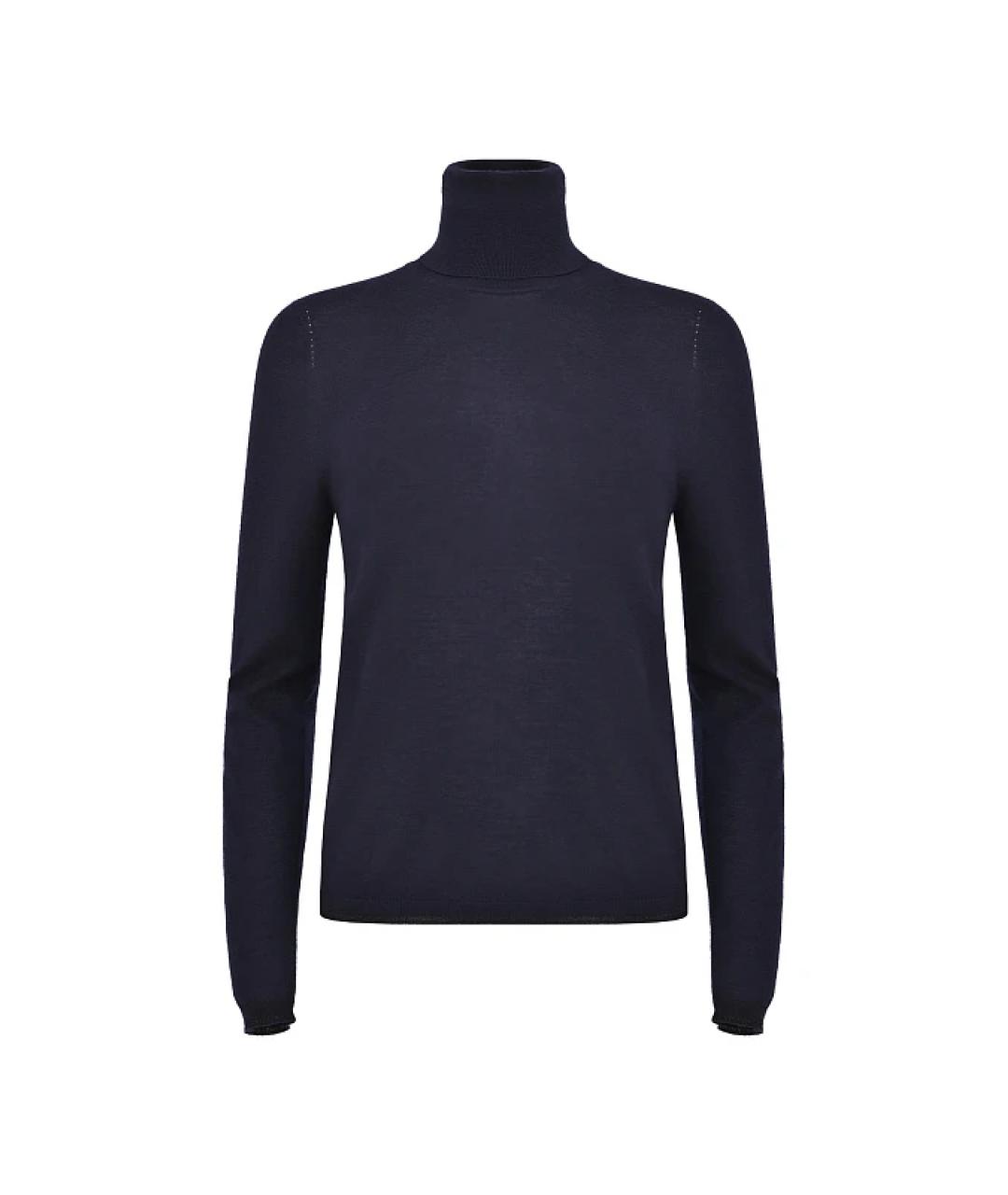 LORENA ANTONIAZZI Темно-синяя кашемировая водолазка, фото 1