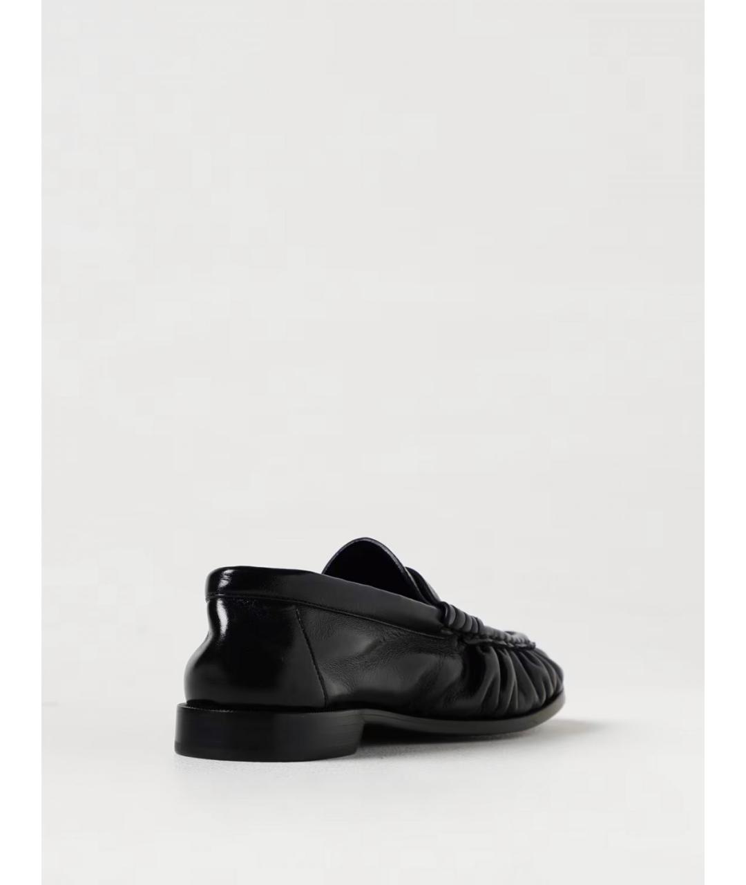 SAINT LAURENT Черные кожаные лоферы, фото 3