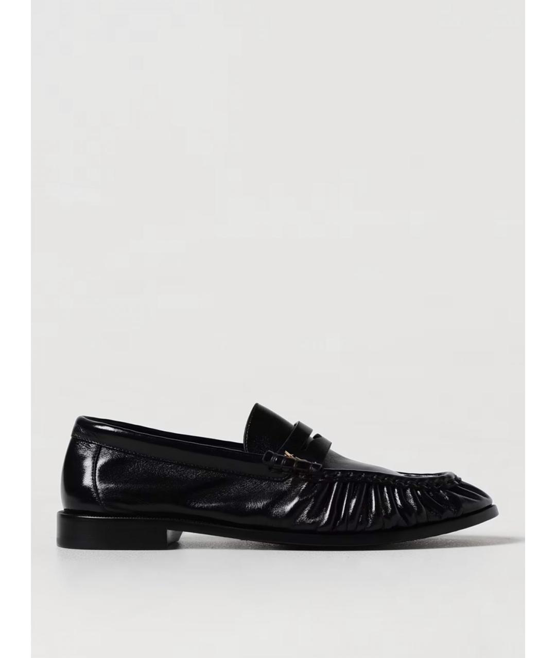 SAINT LAURENT Черные кожаные лоферы, фото 5